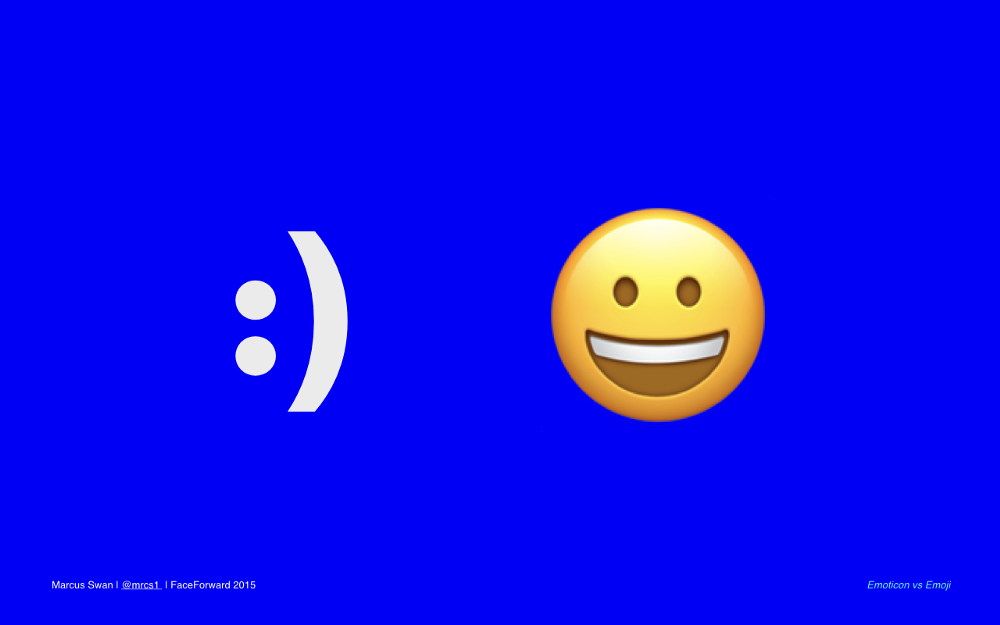 emotion vs. emoji