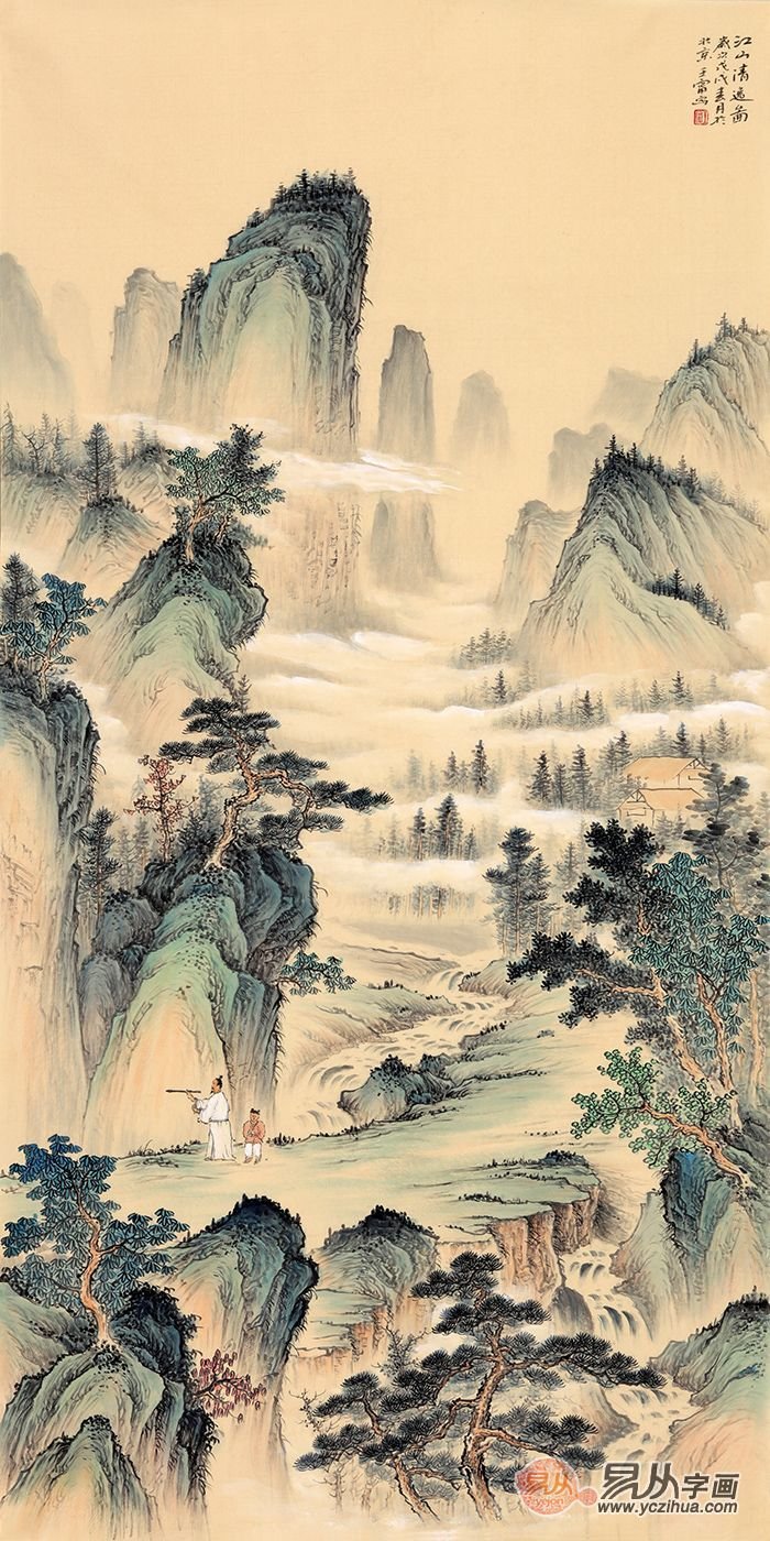 山水国画欣赏:禅意中国风,最美山水画