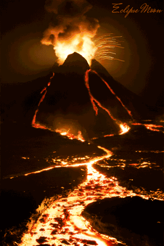 一,火山喷发 . . . . . . . . . . . . . . . . . . . 二,冰川崩解 .