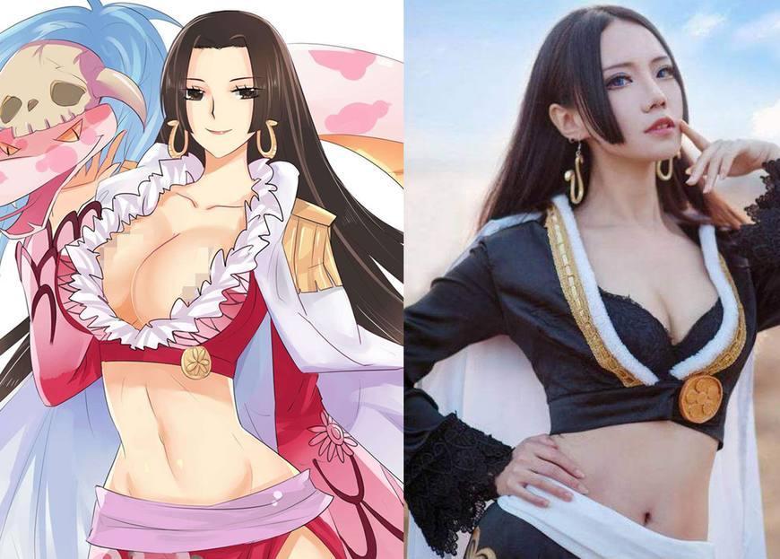海贼王:盘点5位和动漫人物神像的真人,女帝简直是一模