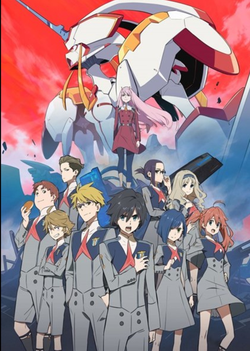 最近,这部被称为 「国家队」的日本动漫《darling in the franxx》